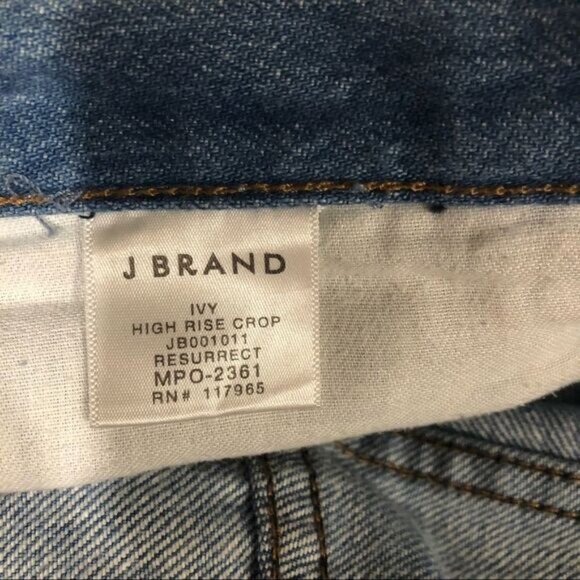 J BRAND Ivy High Rise Crop Jeans Size 26 - Picture 8 of 11